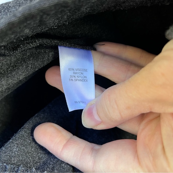 J.Jill Ponte Slim Leg Charcoal Gray Pull On Pants Sz XL - Picture 6 of 12